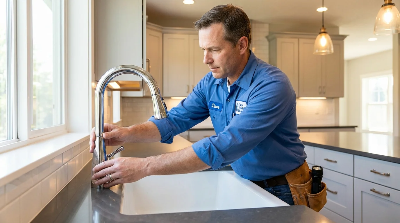Kitchen faucet installation by Johns Plumbing LLC in Ball Ground