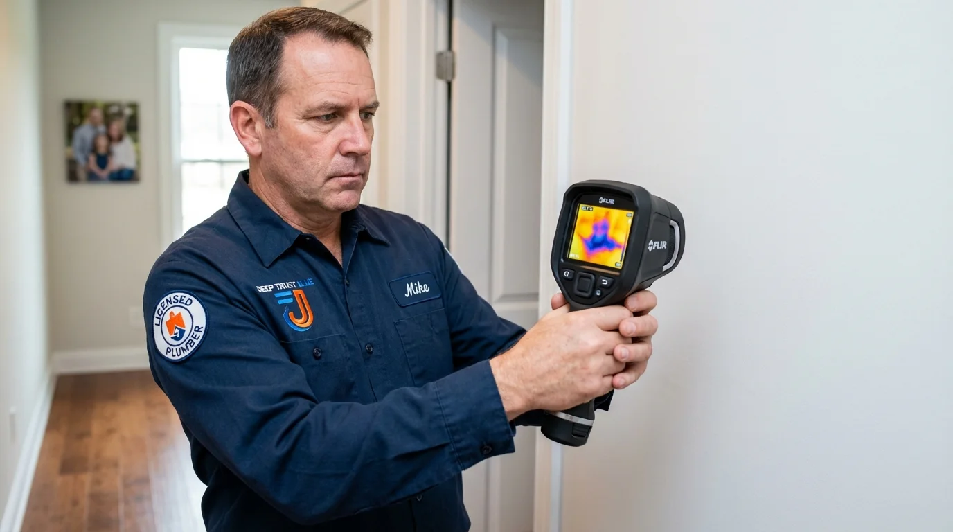 Thermal imaging leak detection by Johns Plumbing LLC in Ball Ground